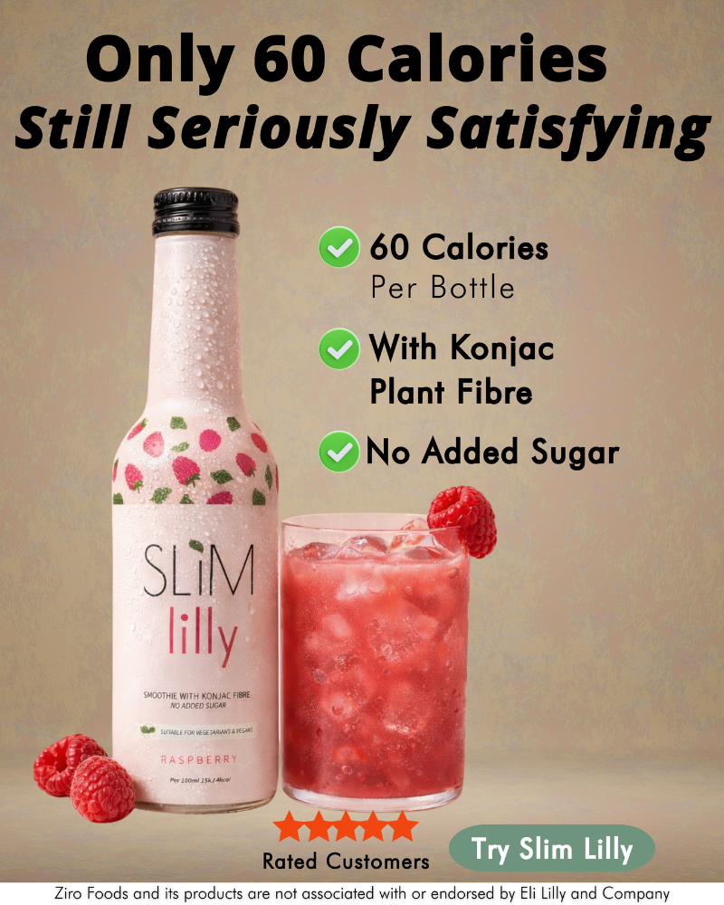 Box of Slim Lilly Raspberry Smoothie 4x250 ml