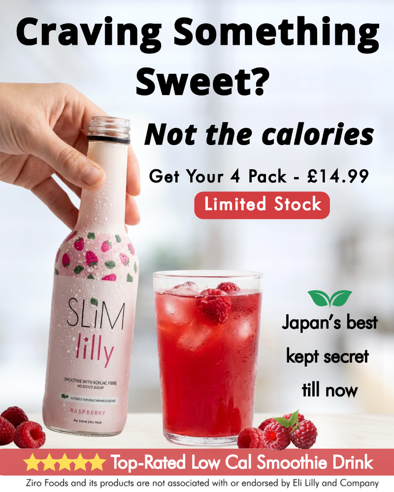 Box of Slim Lilly Raspberry Smoothie 4x250 ml