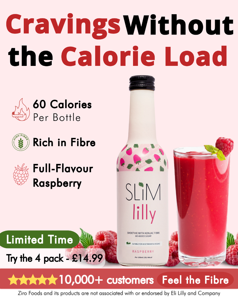 Box of Slim Lilly Raspberry Smoothie 4x250 ml