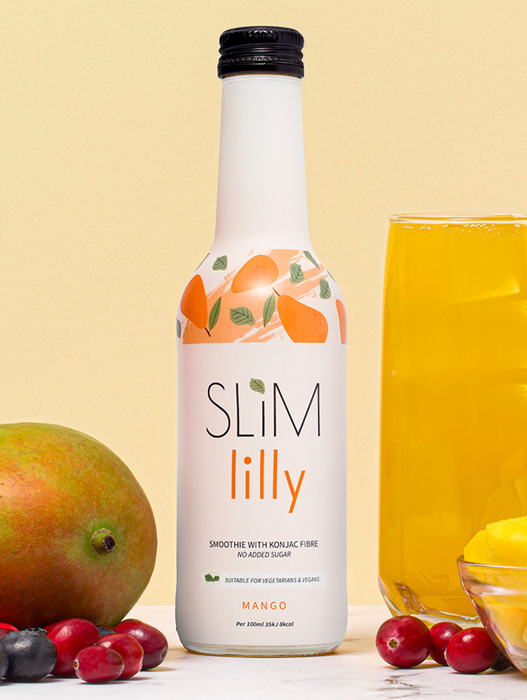 Box of Slim Lilly Mango Smoothie 6x250 ml