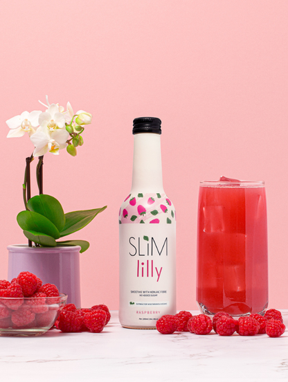 Box of Slim Lilly Raspberry Smoothie 4x250 ml