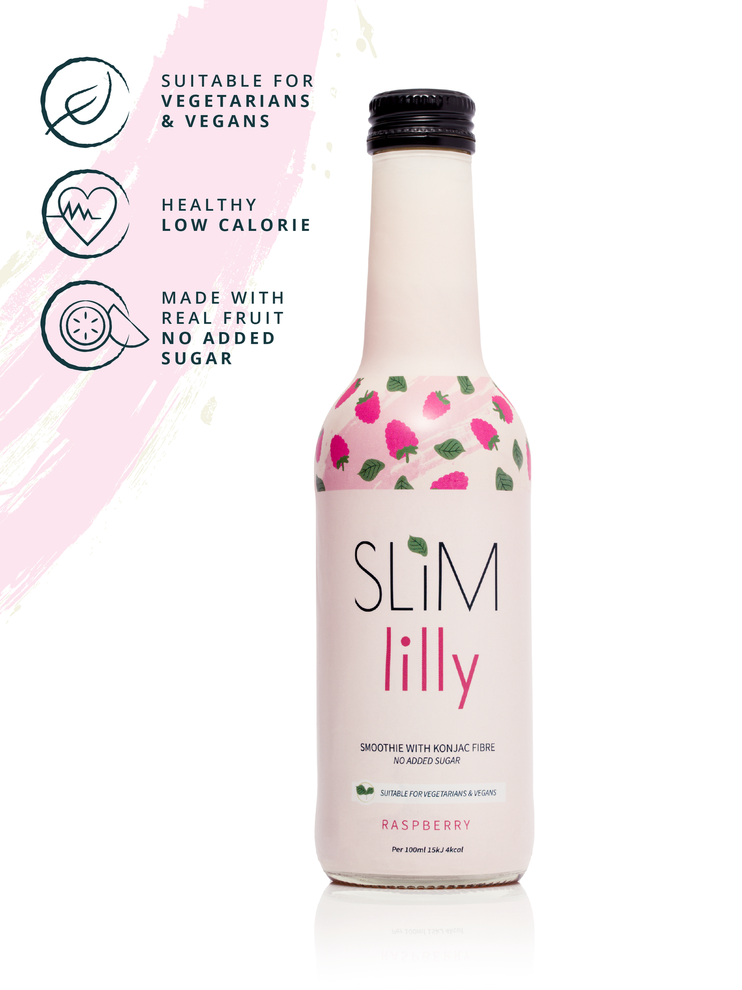 Box of Slim Lilly Raspberry Smoothie 4x250 ml – SliMlilly